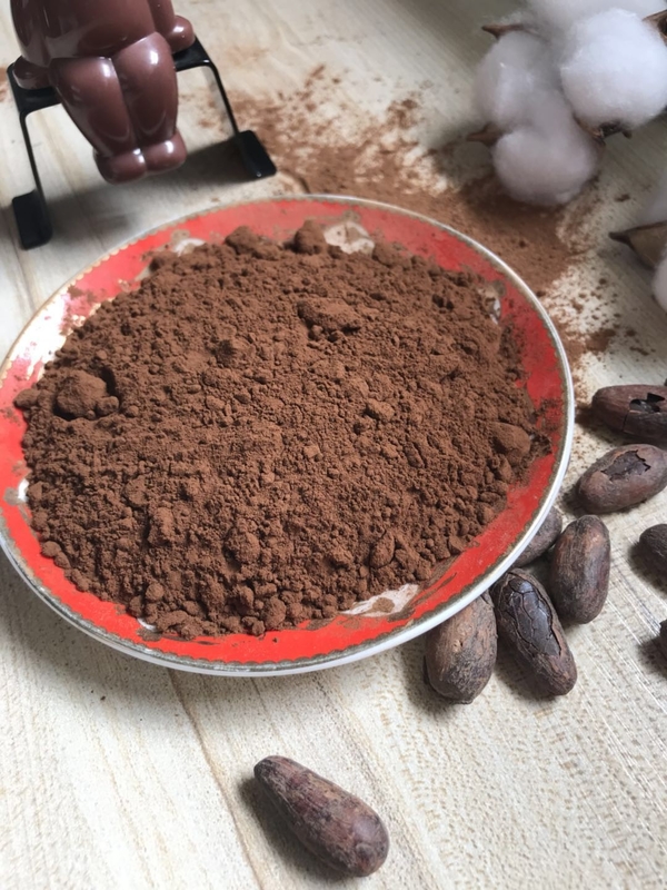 ไขมัน - ลดน้ำตาลธรรมชาติ / Alkalized โกโก้เข้มสำหรับทำช็อกโกแลตขนม